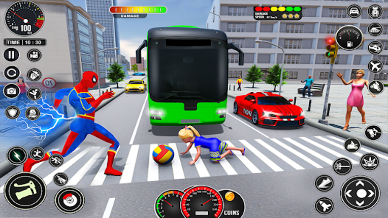 Spider Rope Hero Rescue City Image