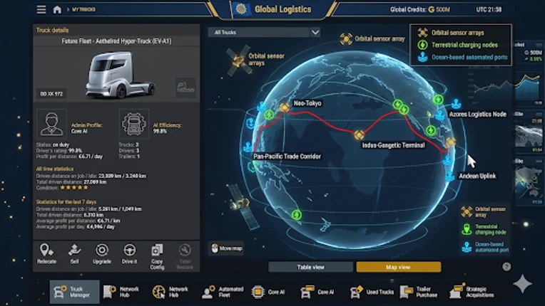 Euro Truck Driving Game Image