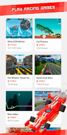 Y8 Mobile app screenshot