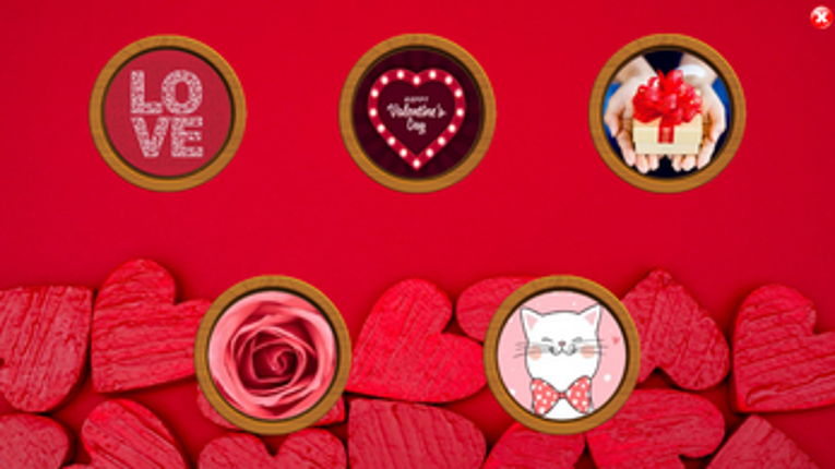 All Valentine Pairs Memory Game screenshot