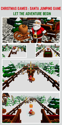 Winter Games : Santa jumping game screenshot