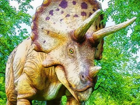 Giant Triceratops Puzzle Image