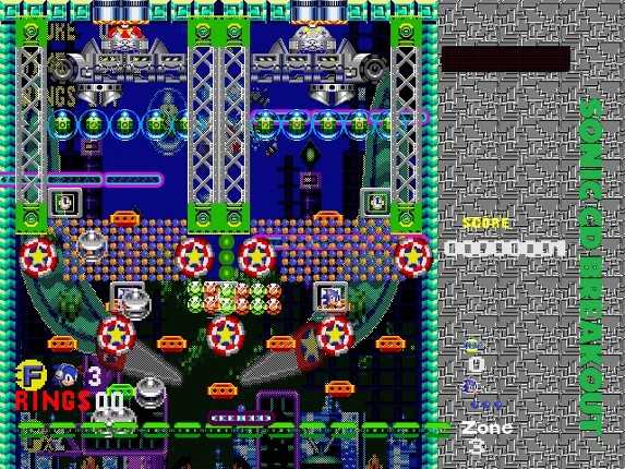 Sonic CD Breakout screenshot