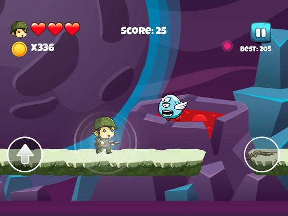 Tiny Soldier vs Aliens - Adventure Games for Kids screenshot