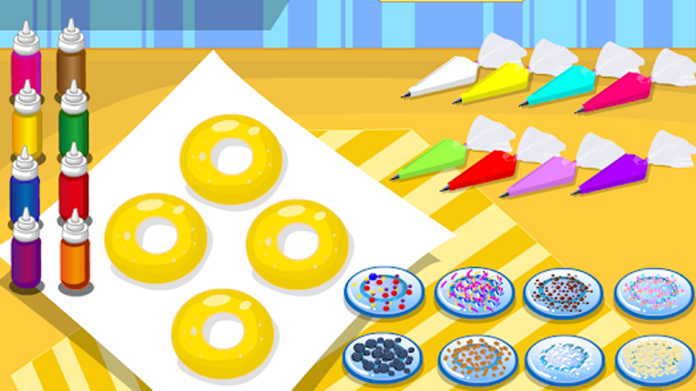games cooking donuts screenshot