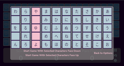 Hiragana and Katakana Matching Game Image