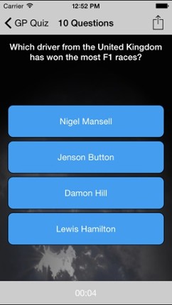 GP Quiz lite screenshot