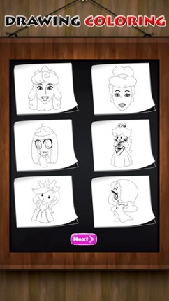 How to Draw Little Princess on Sketch Line screenshot