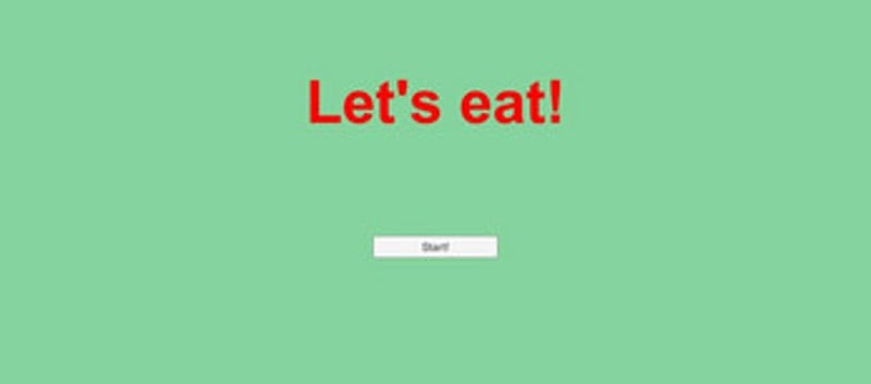 Let's eat screenshot