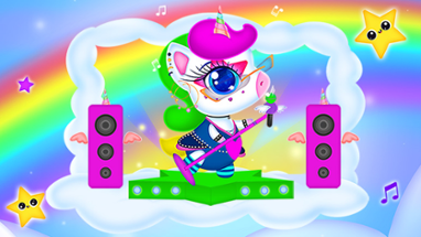 Neon Unicorn Concert Image