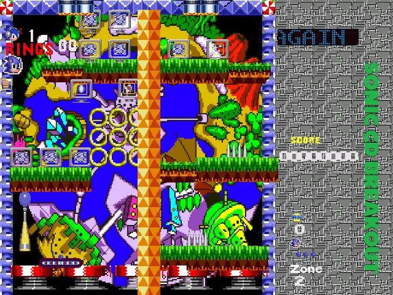 Sonic CD Breakout screenshot
