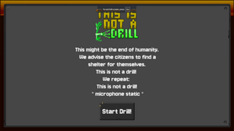 This is not a drill screenshot