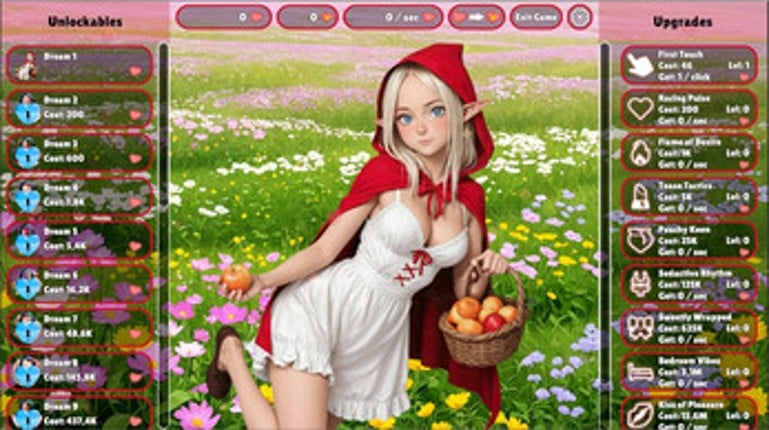 Beauty Clicker: Scarlet's Dreams screenshot