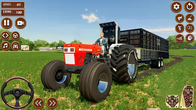 Tractor Game 3d Indian Farming screenshot