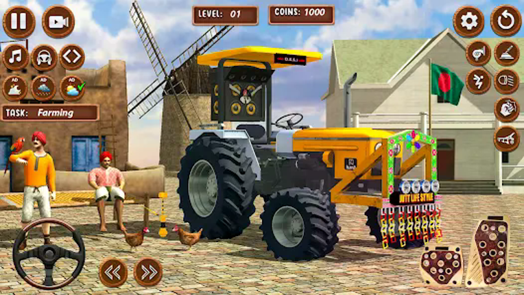 Tractor Game 3d Indian Farming screenshot
