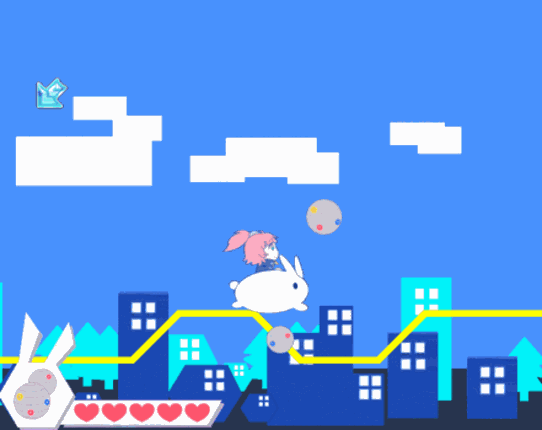 Heart Rabbit Coaster Image