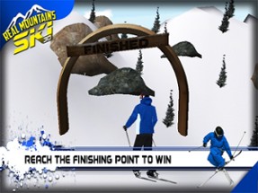 Real Mountain Ski Game Image