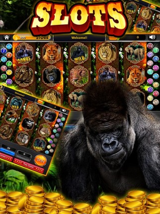 Super Fortune Gorilla Jackpot Slots Casino Machine screenshot