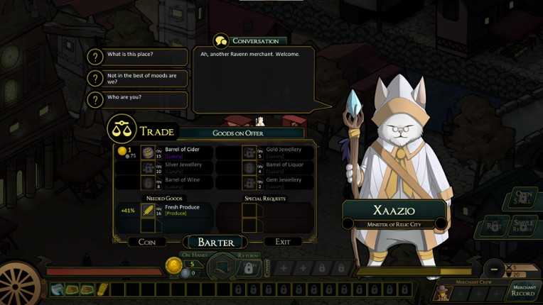 Ten Thousand Coins: The Golden Merchant screenshot