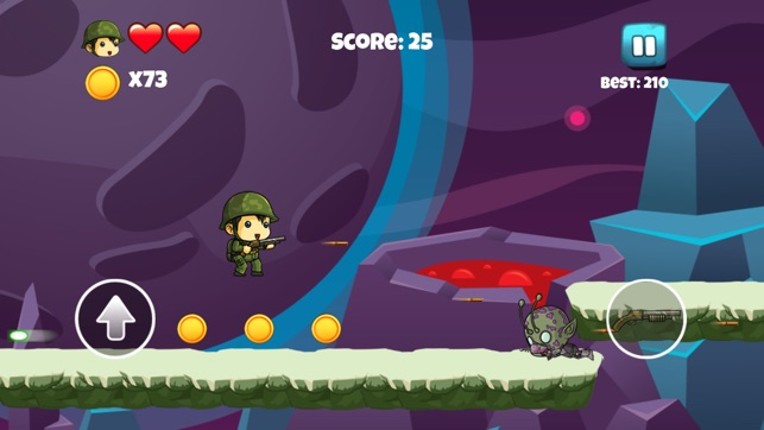 Tiny Soldier vs Aliens - Adventure Games for Kids screenshot