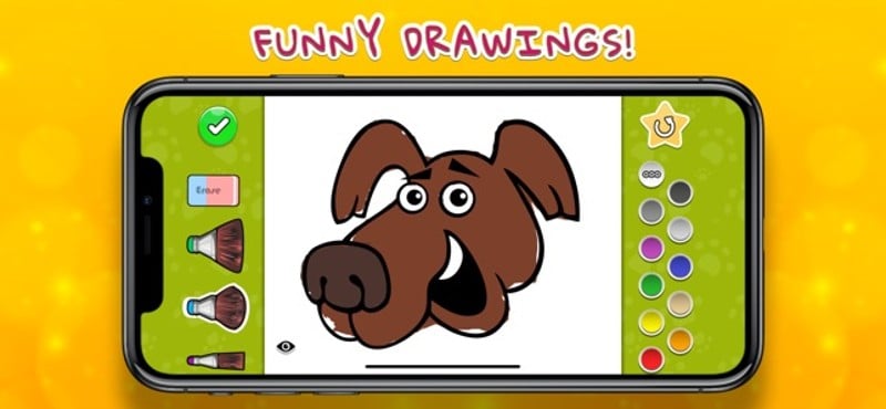 Coloring Book - Dogs Image