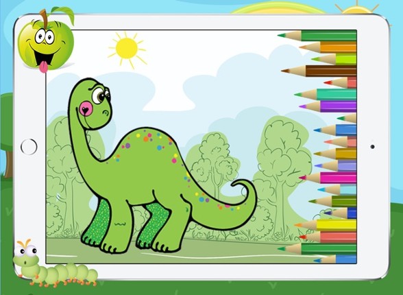 Dino Dinosaur Coloring Book - Cute Drawings Pages And Painting Games for Kids Image