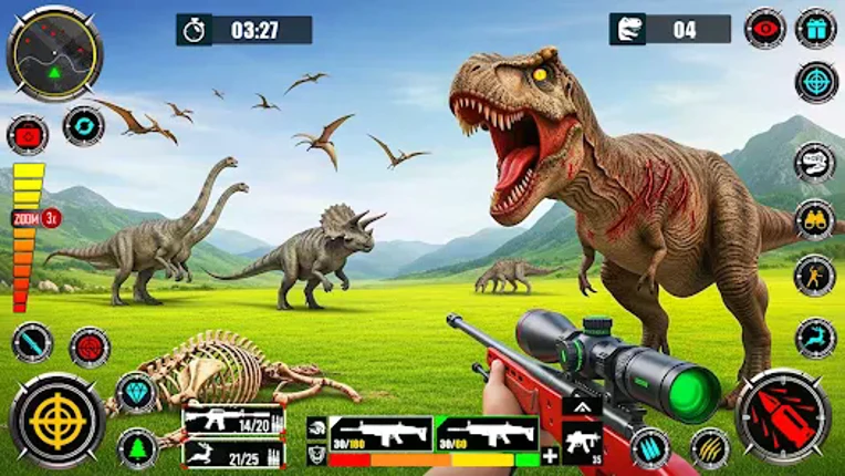 Wild Dinosaur Hunting Gun Game screenshot