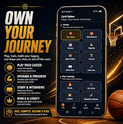Pro Basketball My Career Sim Image