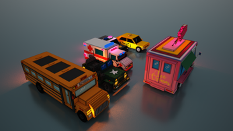 6 voxel 3D vehicles set screenshot