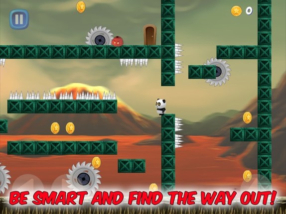 Panda Volcano Escape screenshot