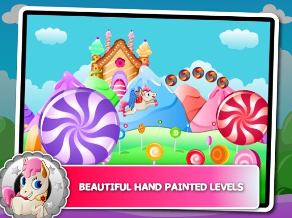Pony Princess Jump Flyer - My Flappy Unicorn Ride in Little Rainbow Disco Kingdom screenshot