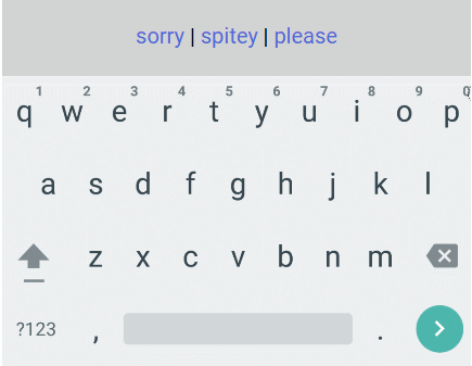 Games like predicated text