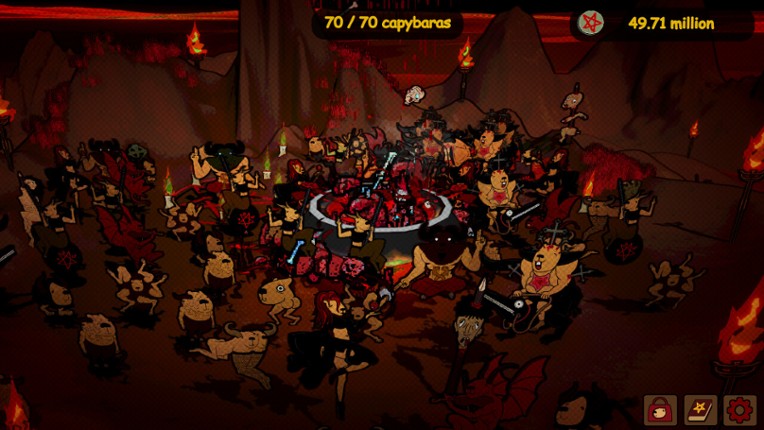 Capybaras Chill in Hell Image