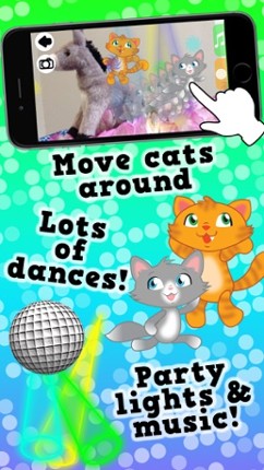 Disco Cats- Augmented Reality Dance Game - Free screenshot