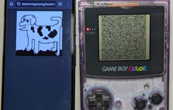 Game Boy QR-Paint screenshot