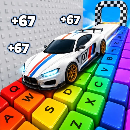 Games like Obby Supercar Race Keyboard