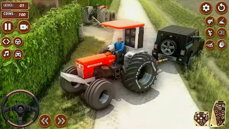 Tractor Game 3d Indian Farming screenshot