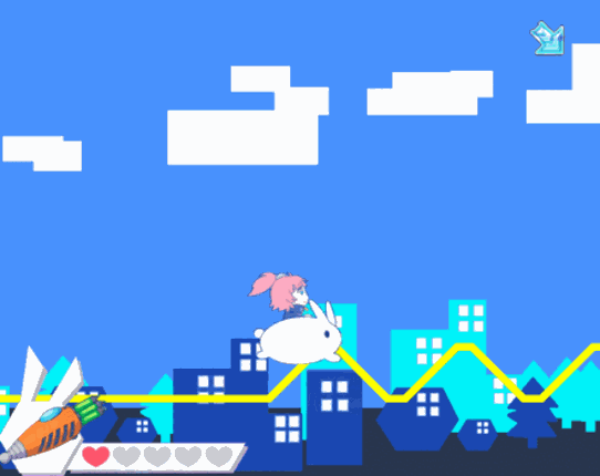 Heart Rabbit Coaster Image