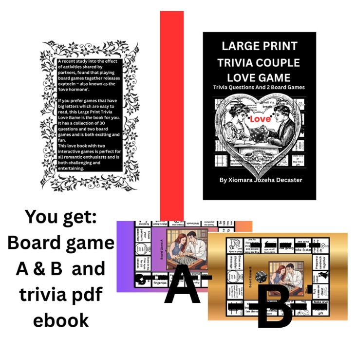 Games like Large Print Trivia Couple Love Game