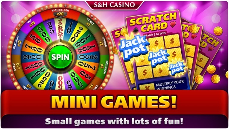 S&amp;H Casino - FREE Premium Slots and Card Games screenshot