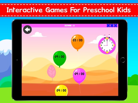 Telling Time For Kids + Clock screenshot