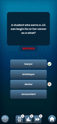 Trivia Quiz Multiple Lifelines screenshot