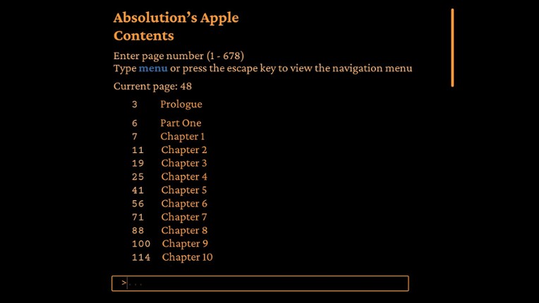 Absolution’s Apple screenshot