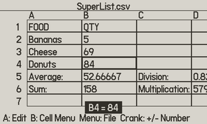 crankySheets screenshot
