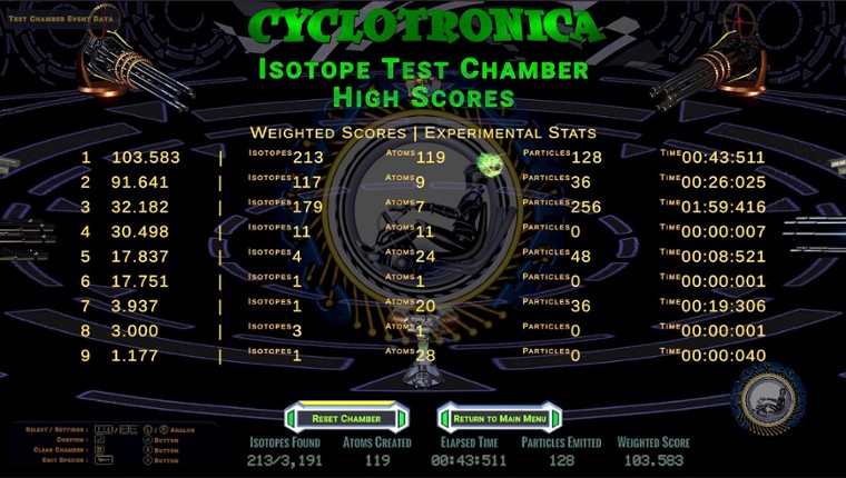 Cyclotronica screenshot