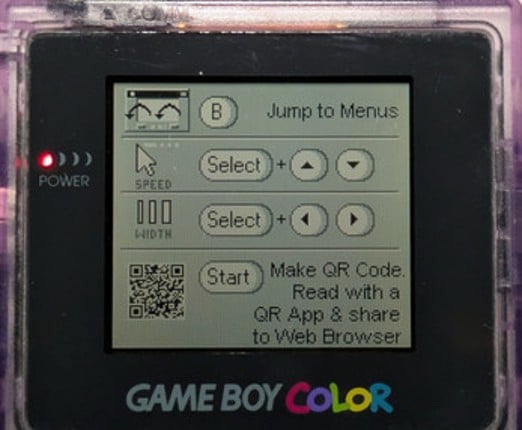 Game Boy QR-Paint Image