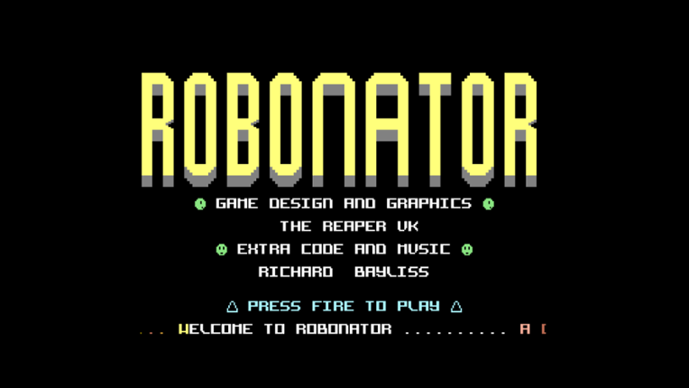 Robonator (C64). Game Cover