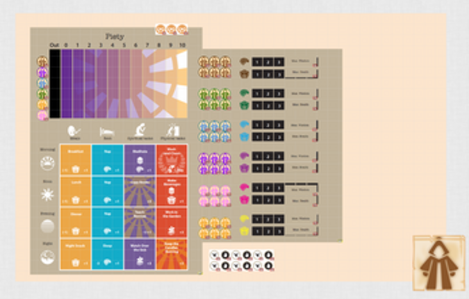 Monastic Rule Board Game (Print-and-Play) Image