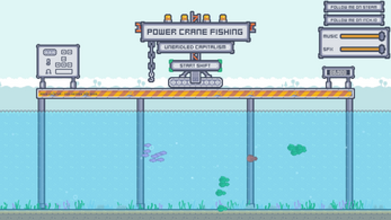 Power Crane Fishing Image