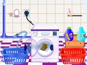 Pregnant Mom Baby Care Laundry Image